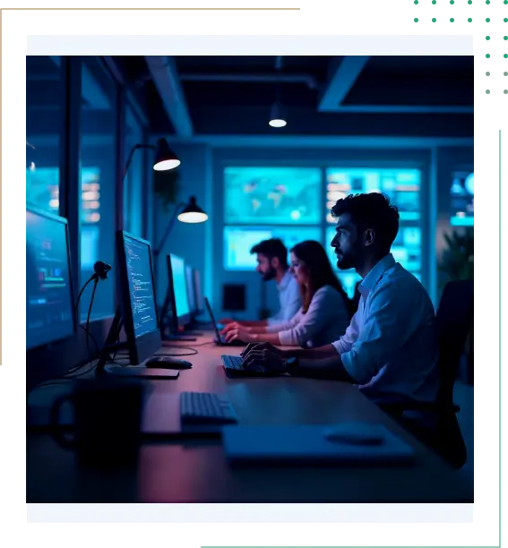 Origa Network team working on digital solutions